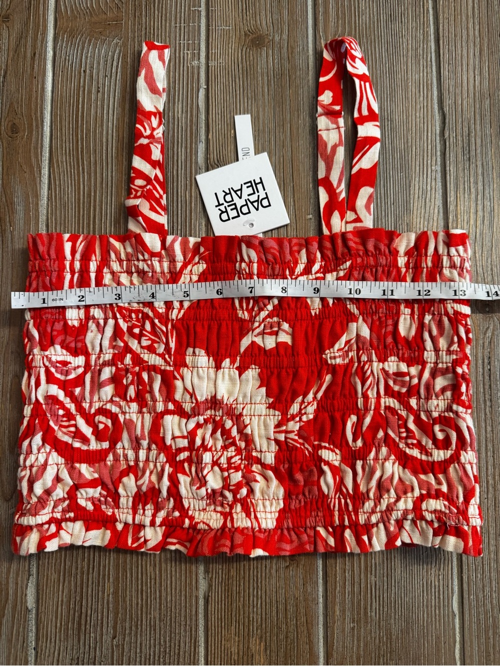NWT Anthropologie Paper Heart Red Floral two piece Maxi set - Picture 6 of 13